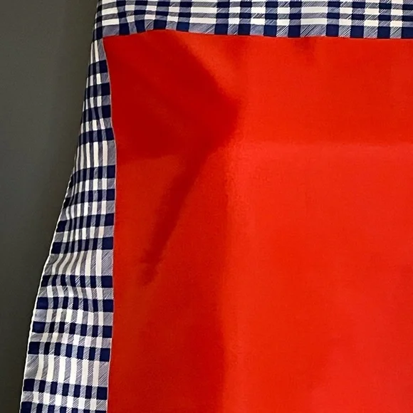 Super Cute Vintage Scarf Red Blue 23 In Sq Excellent Condition - Picture 4 of 7